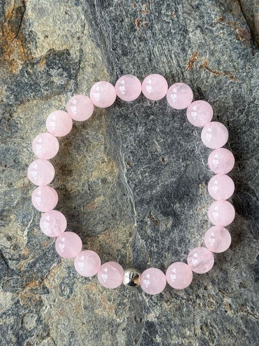 Parure Pierres Naturelles Quartz Rose