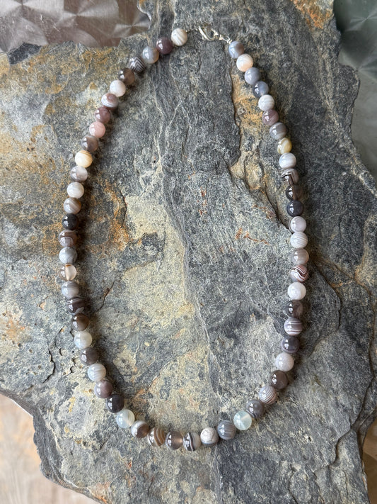 Parure Agate du Botswana