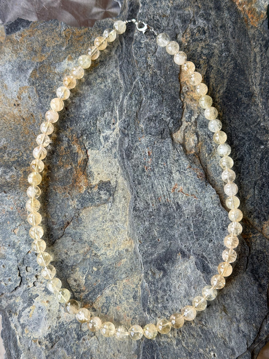 Parure Pierres Naturelles Citrine