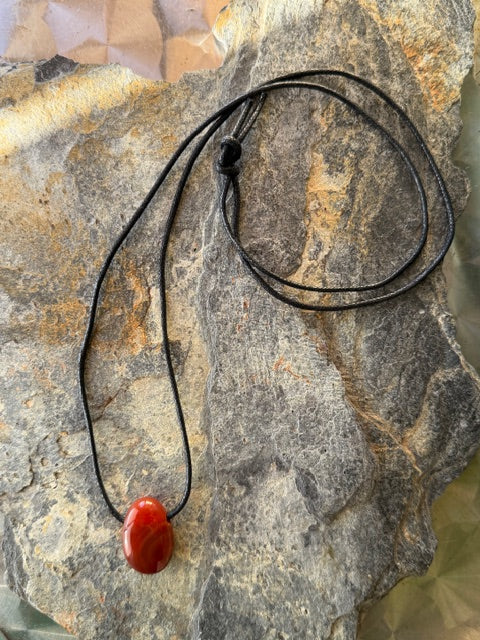 Collier Pendentif Cornaline