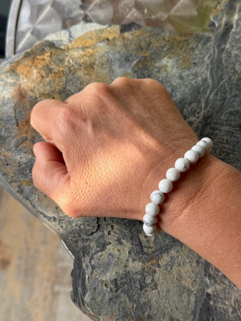 Bracelet Howlite Naturelle