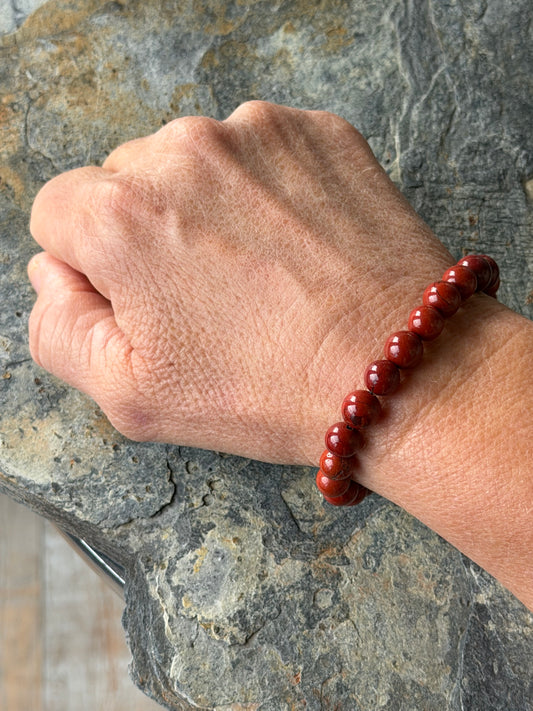 Bracelet Jaspe Rouge