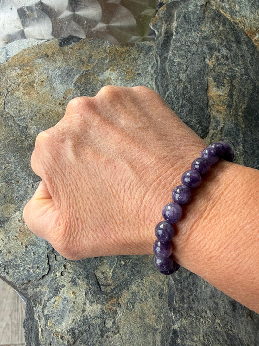 Bracelet Lépidolite Naturelle