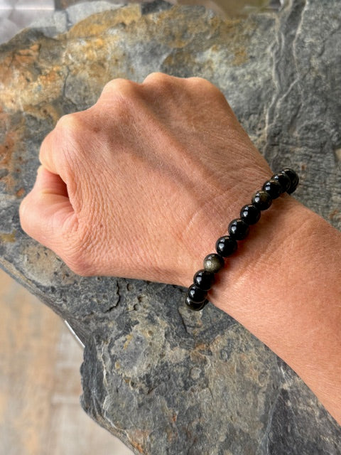 Bracelet Obsidienne Naturelle