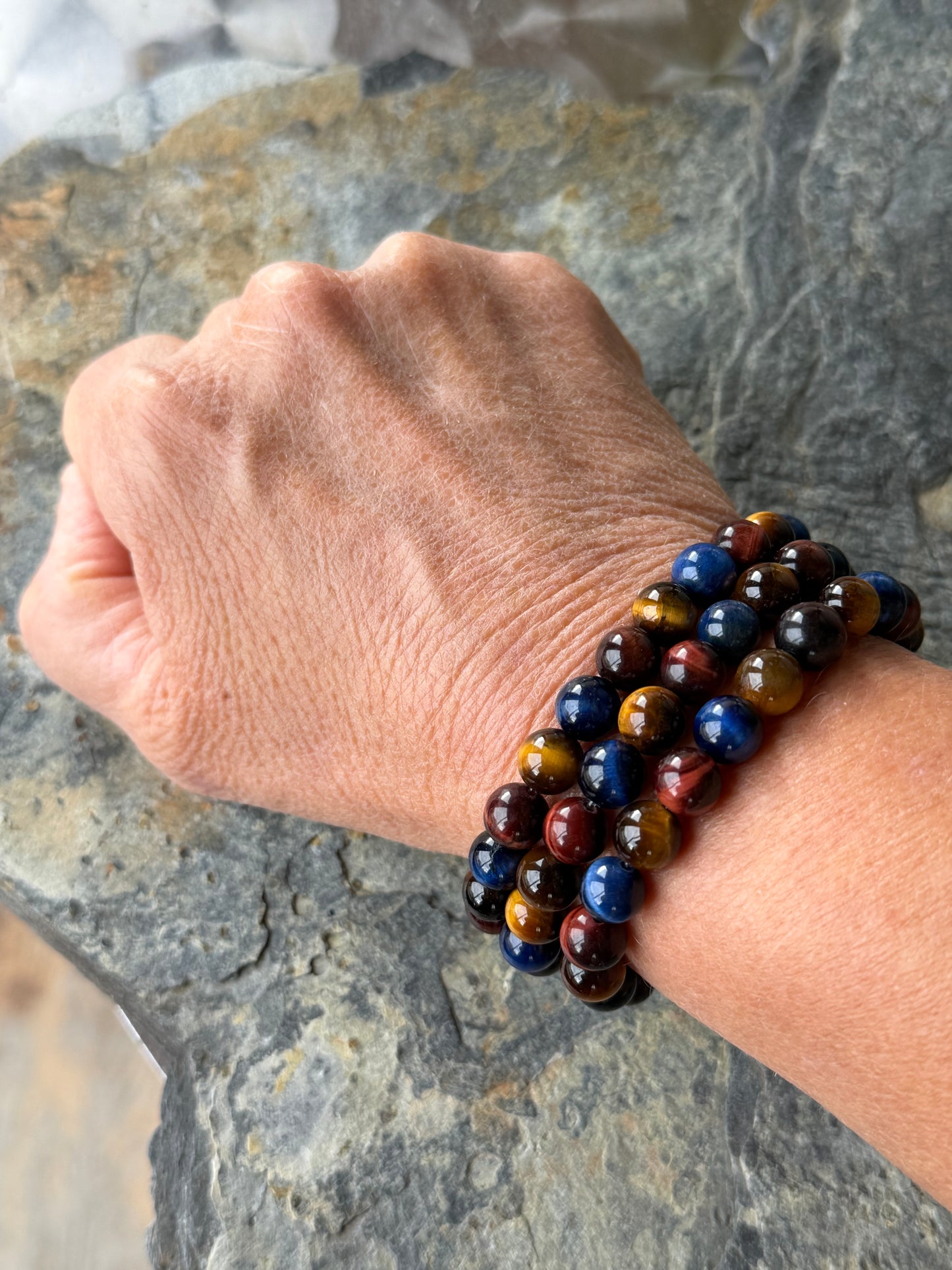 Bracelet 3 Œils de Tigre | Pierre de protection