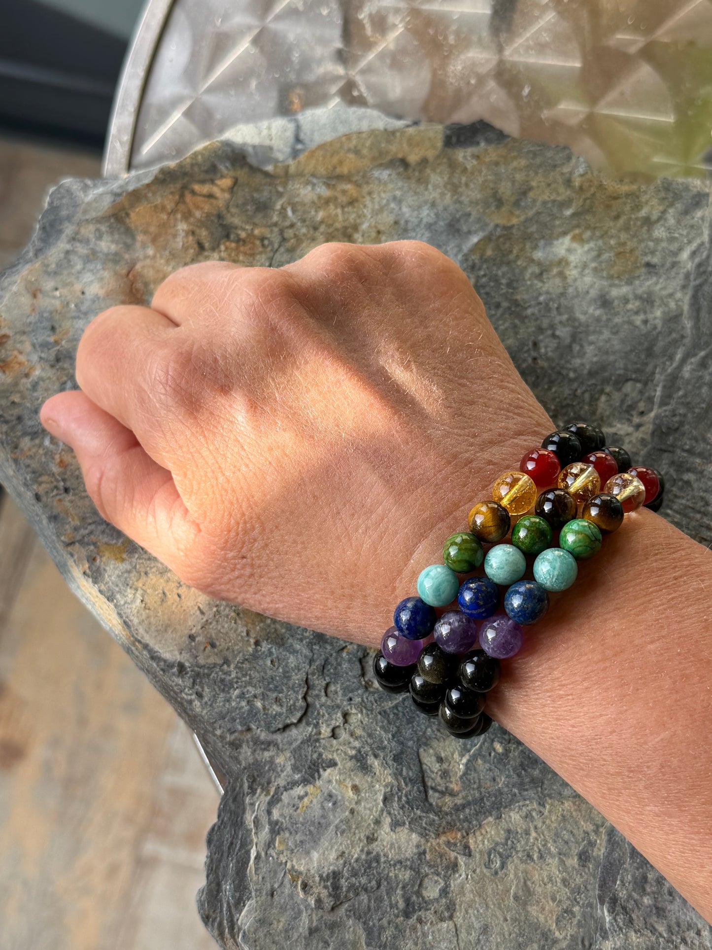 Parure Pierres Naturelles 7 Chakras