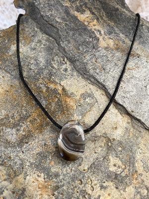 Collier Cordon Agate Botswana