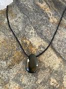 Collier Cordon Obsidienne 