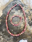 Parure Rhodochrosite