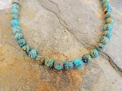 Collier Jaspe Bleu Coloré