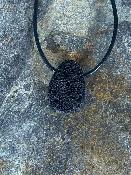 Collier Pendentif Pierre de Lave