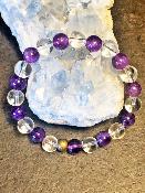 Bracelet Améthyste Cristal de Roche