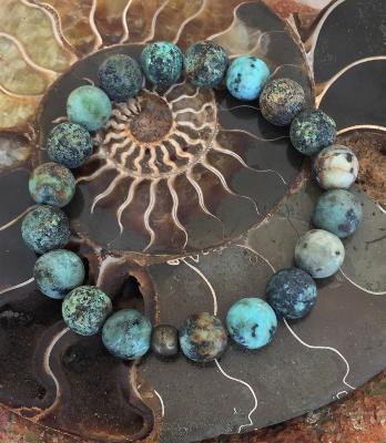 Bracelet Turquoise D'Afrique 10 mm