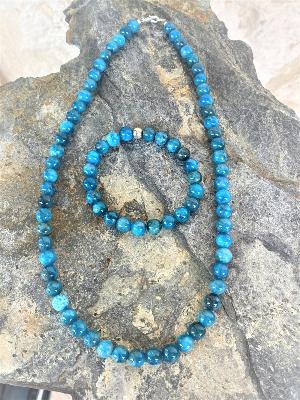 Parure Apatite Bleu