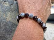 Bracelet Grenat et Marbre