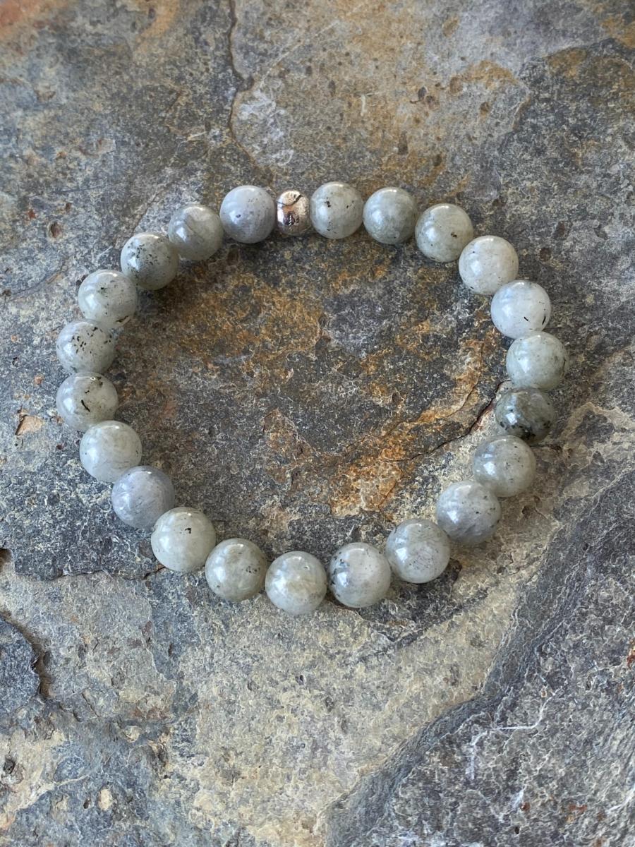 Bracelet Labradorite Claire, Pierre Naturelle