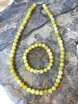 Parure Jade Citron