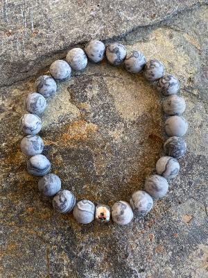 Bracelet Marbre Gris