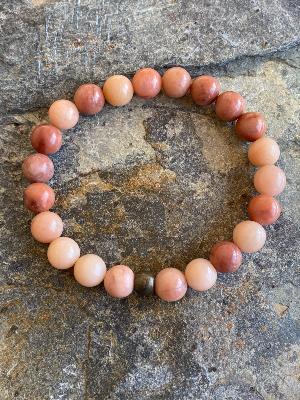 Bracelet Aventurine Orange Ancien Pierres Naturelles