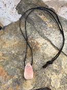 Collier Cordon Quartz Rose