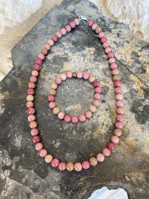 Parure Rhodochrosite