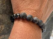 Bracelet Obsidienne-Hématite-Labradorite