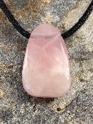 Collier Cordon Quartz Rose