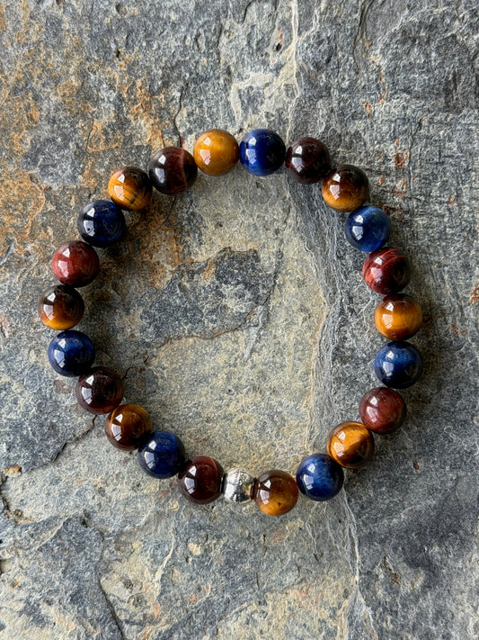 Bracelet 3 Œils de Tigre | Pierre de protection