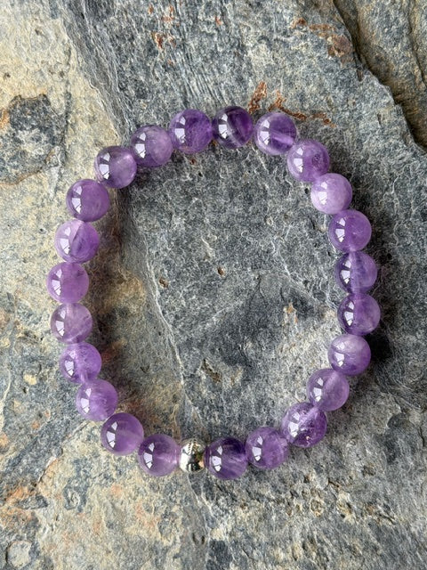 Bracelet Améthyste brillante