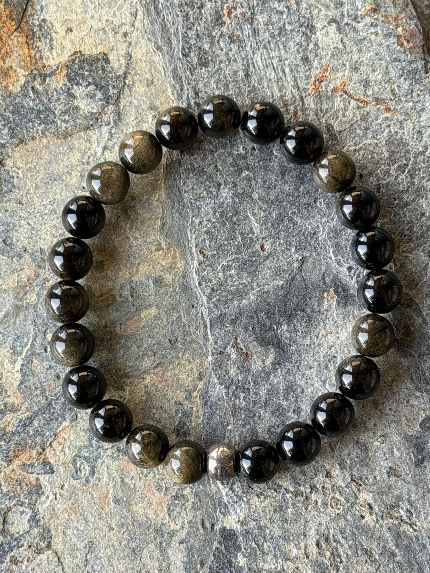 Bracelet Obsidienne Naturelle