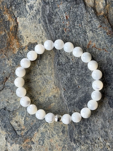 Parure Véritable Perles de Nacre Blanc
