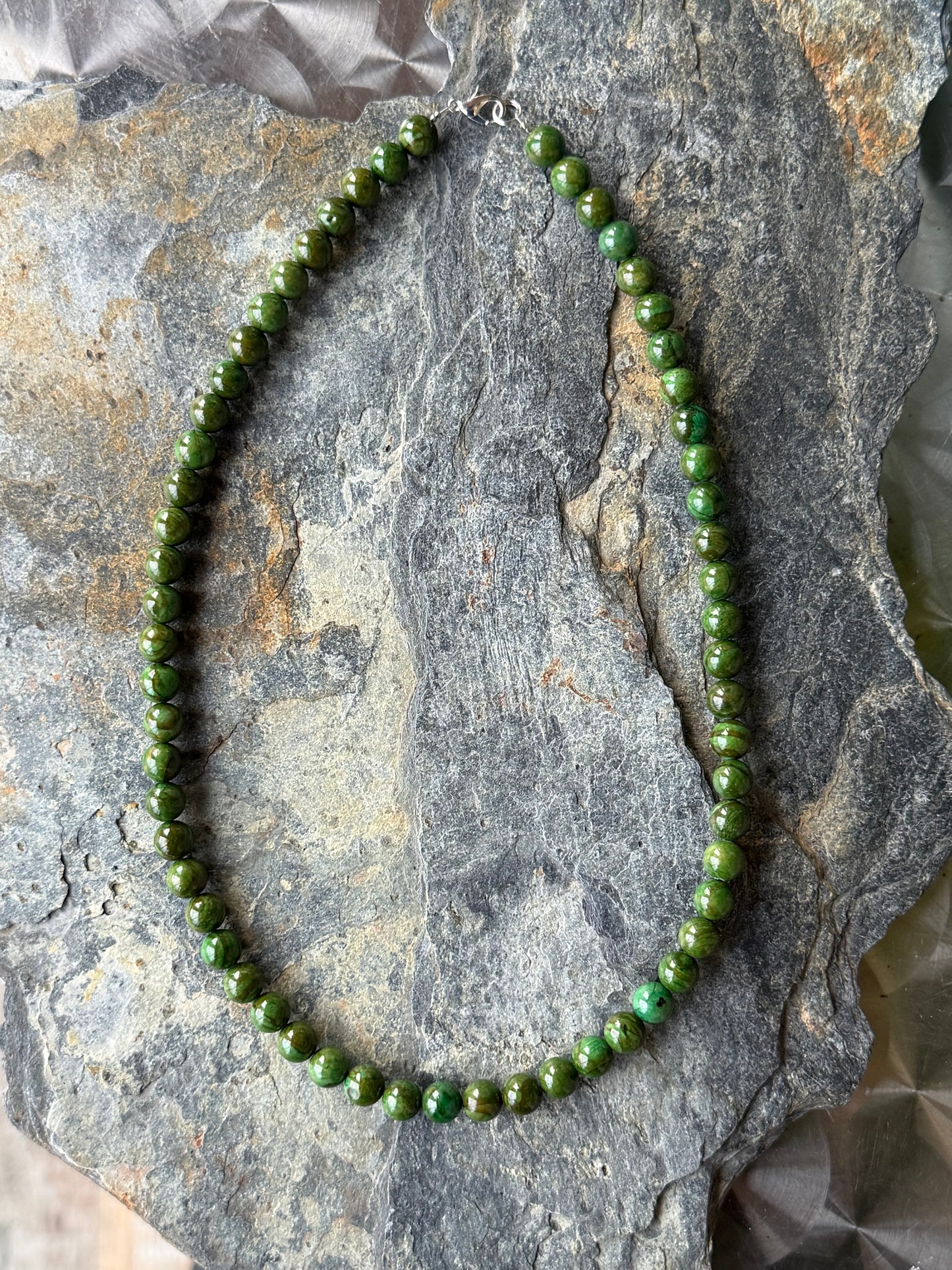 Collier Jade Vert