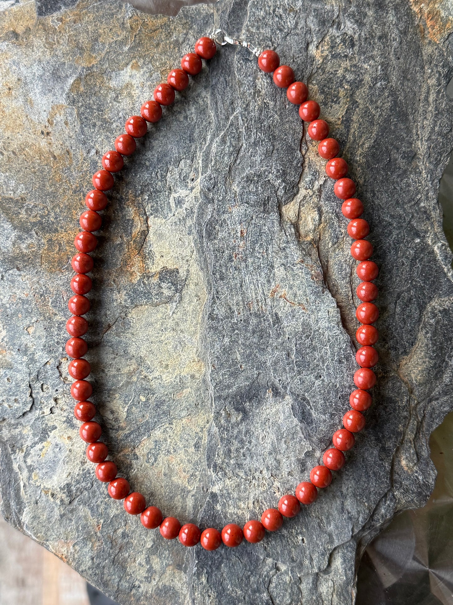 Collier Jaspe Rouge