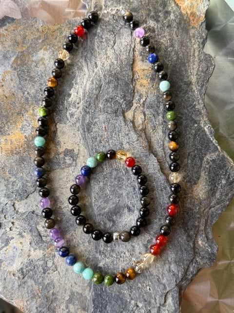 Parure Pierres Naturelles 7 Chakras