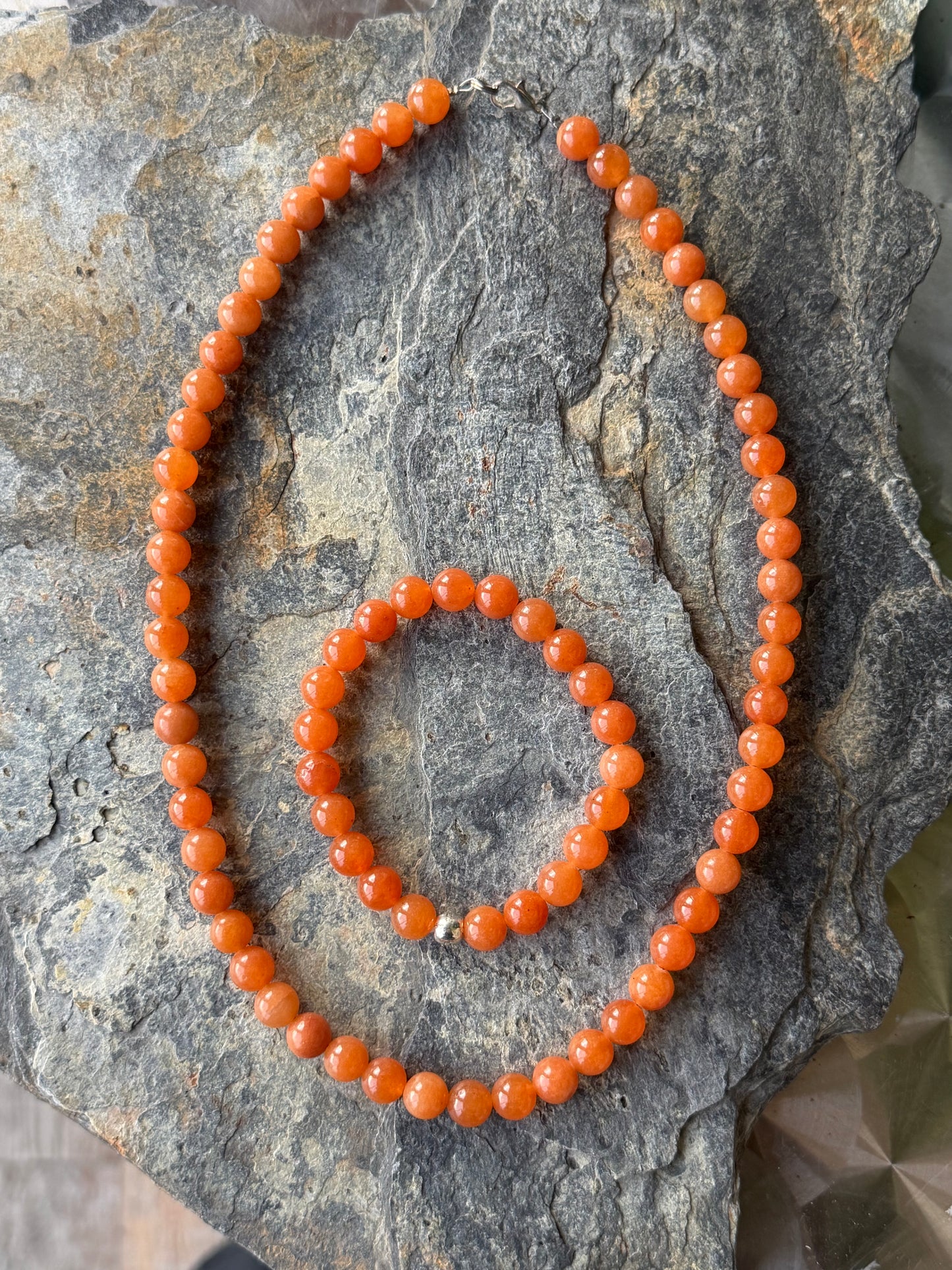 Parure Aventurine Rouge