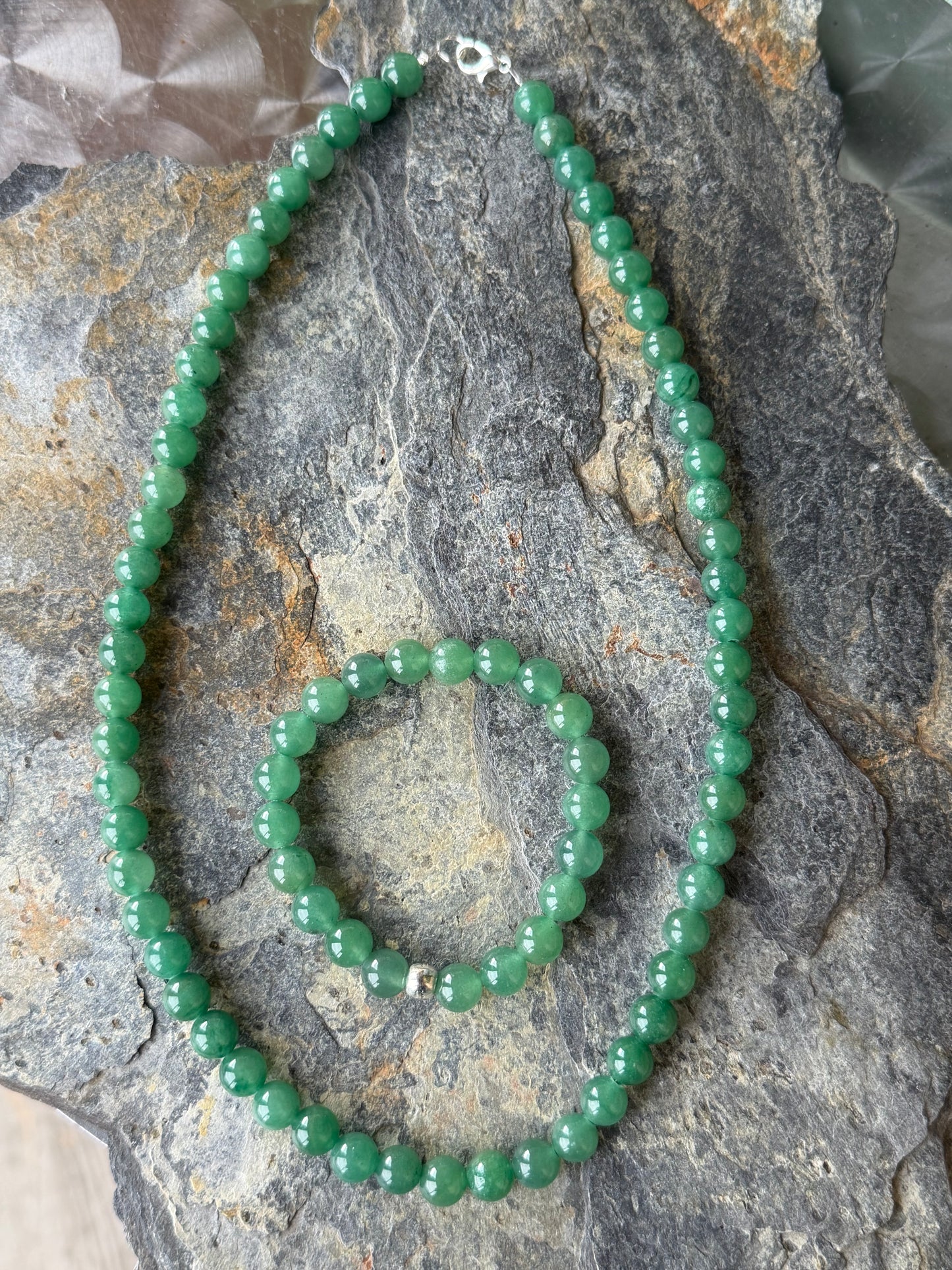 Parure Aventurine Verte Naturelle