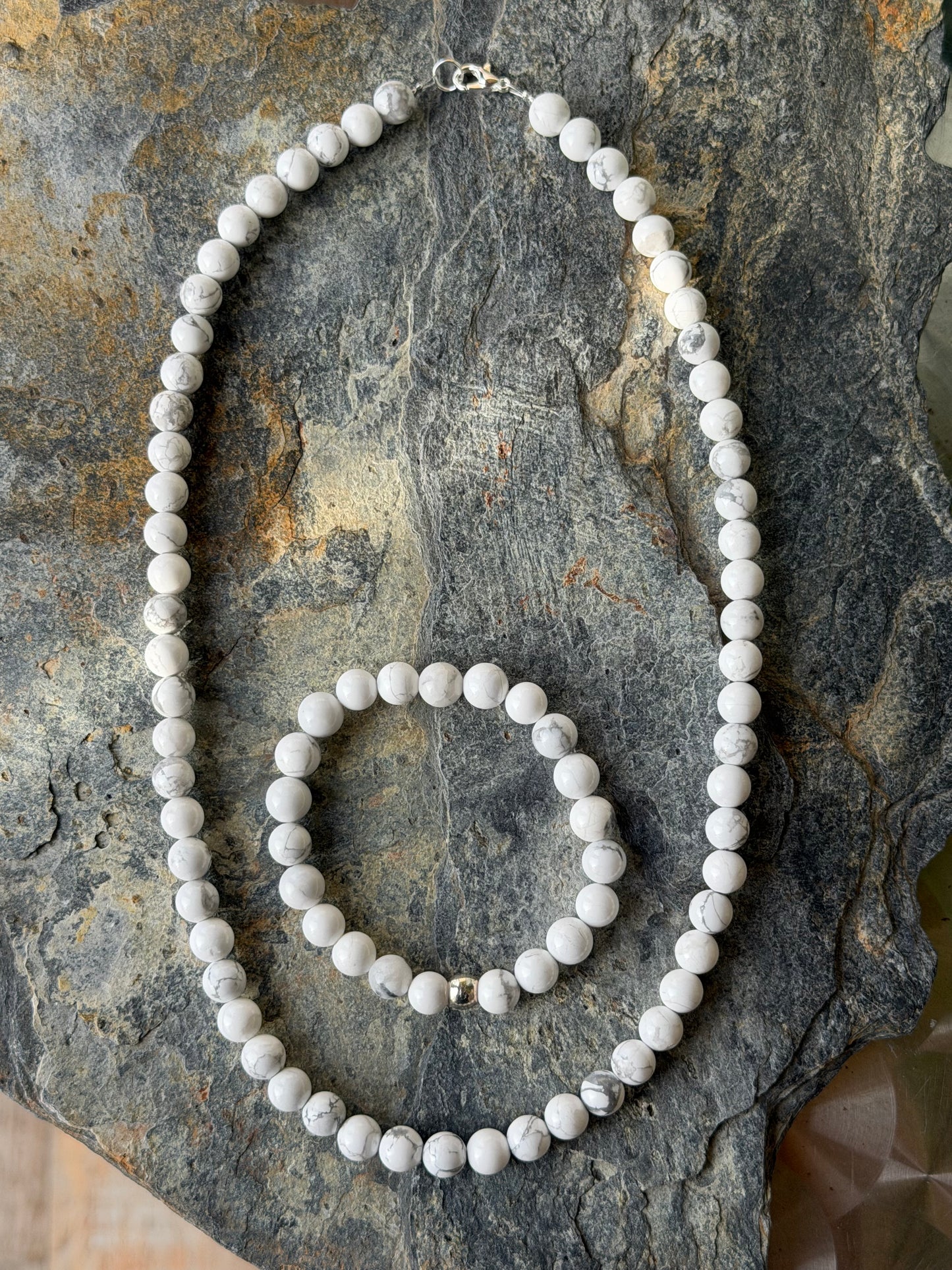 Parure Howlite Naturelle