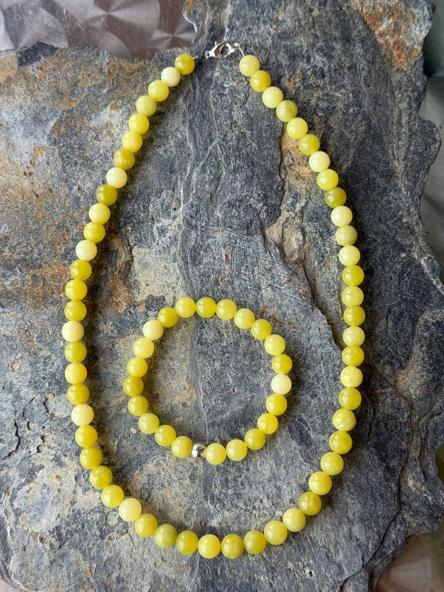 Parure Jade Citron