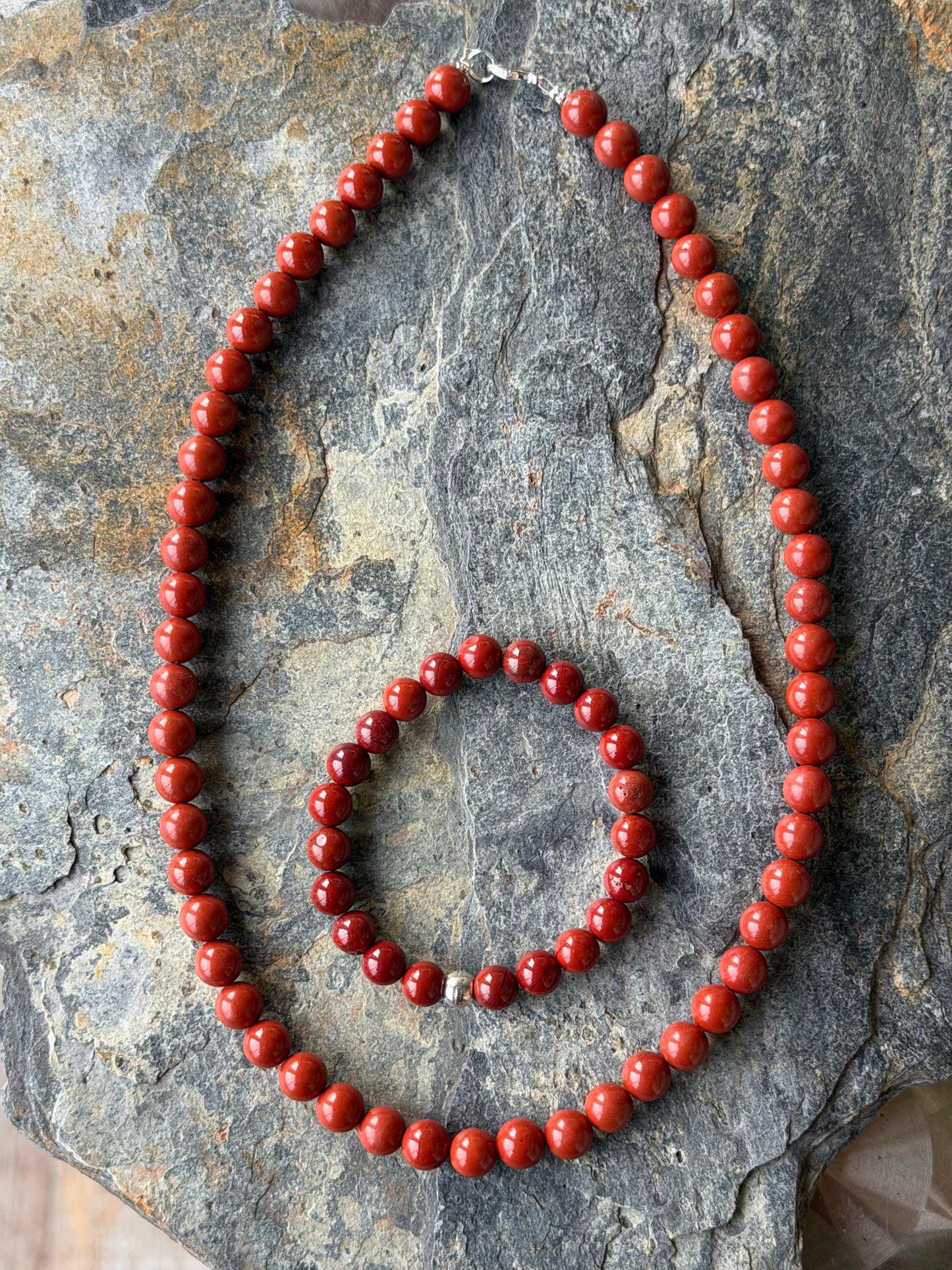 Parure Jaspe Rouge