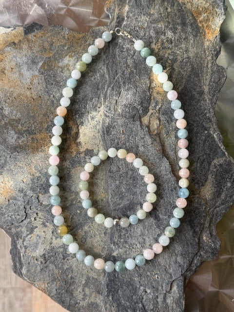 Parure Morganite Naturelle