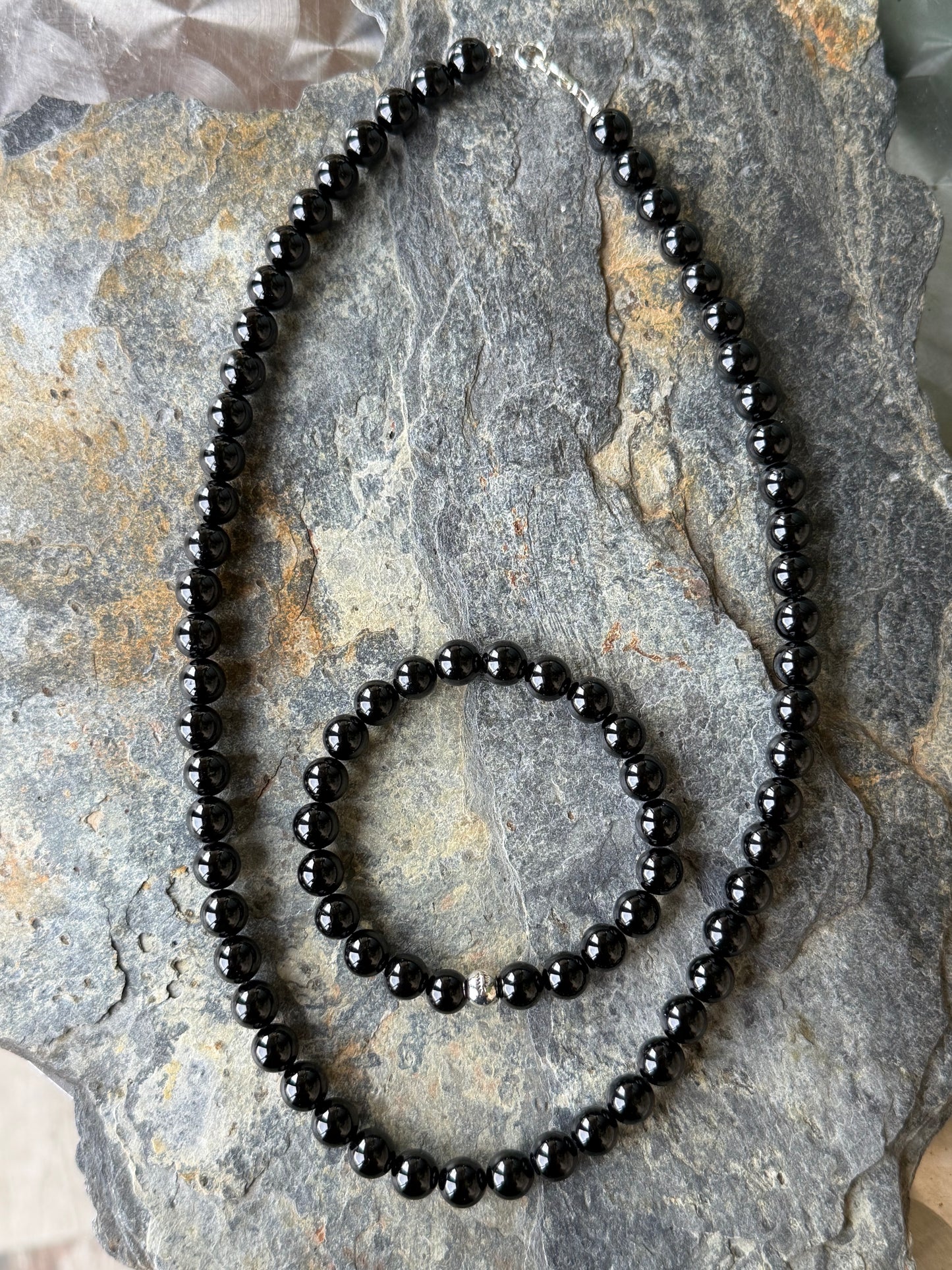 Parure Tourmaline Noire Naturelle