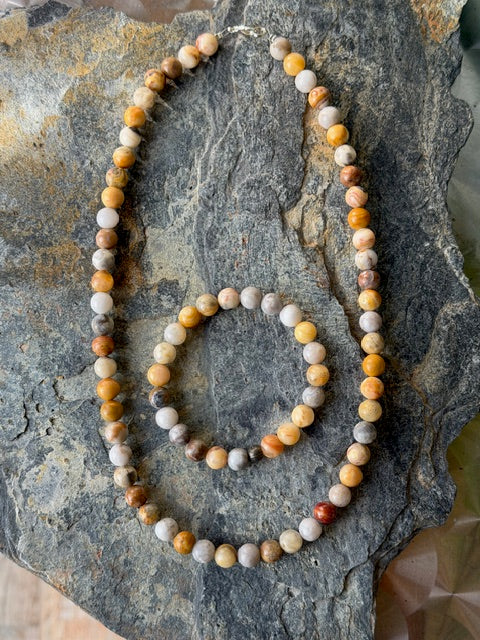 Parure Agates Folles