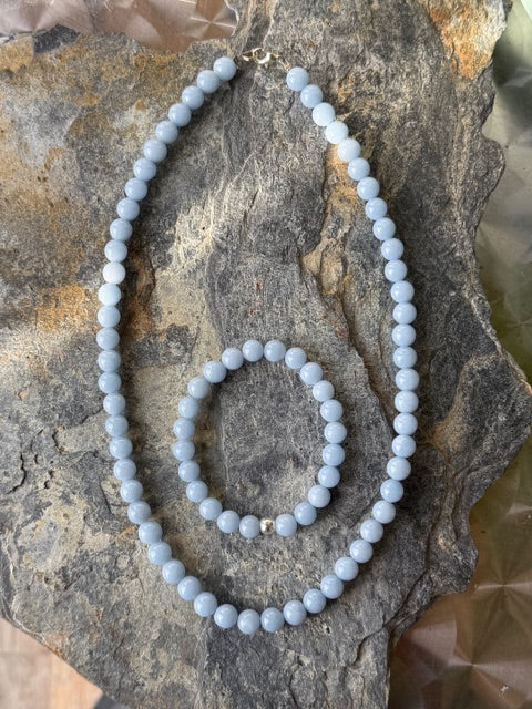 Parure Angélite