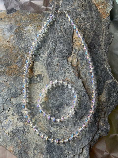 Parure Quartz Irisé
