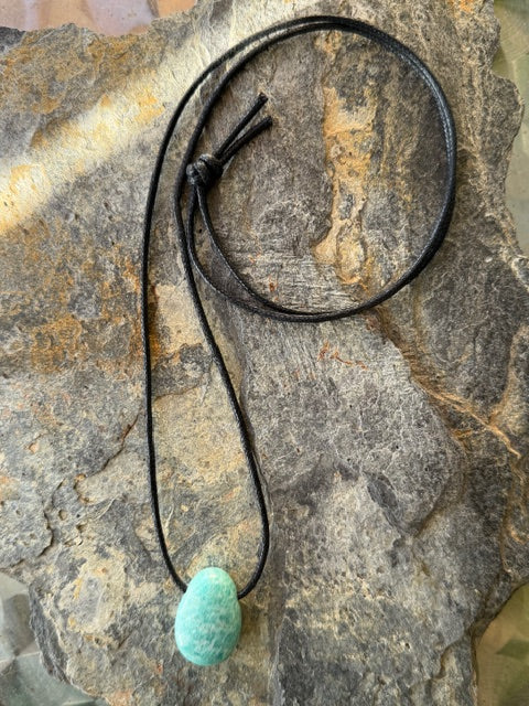 Collier Pendentif Amazonite