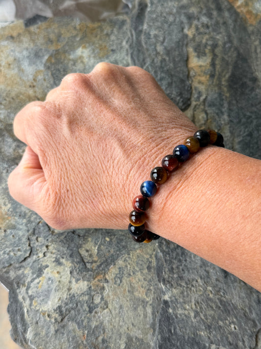 Bracelet 3 Œils de Tigre | Pierre de protection