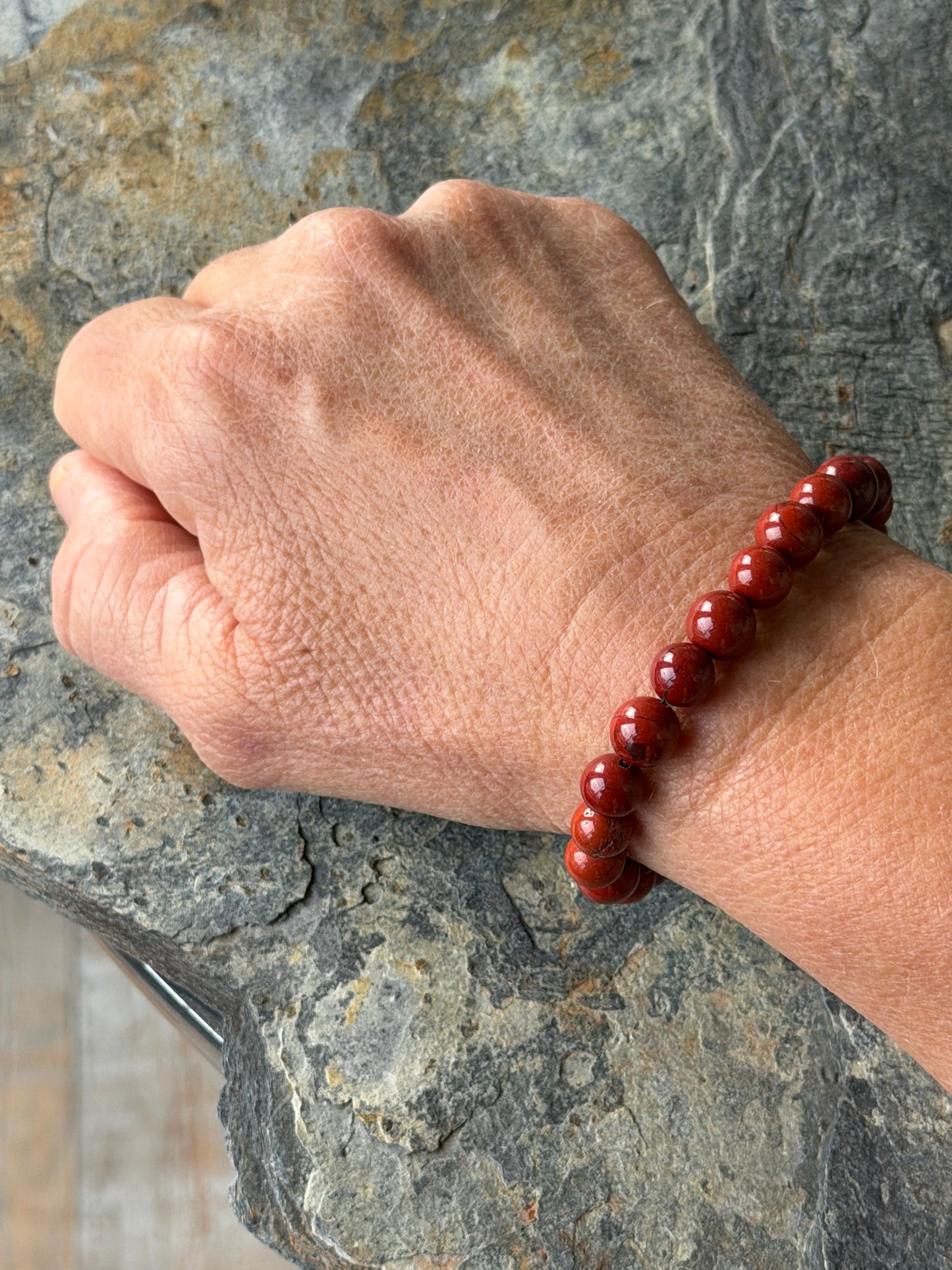 Bracelet Jaspe Rouge