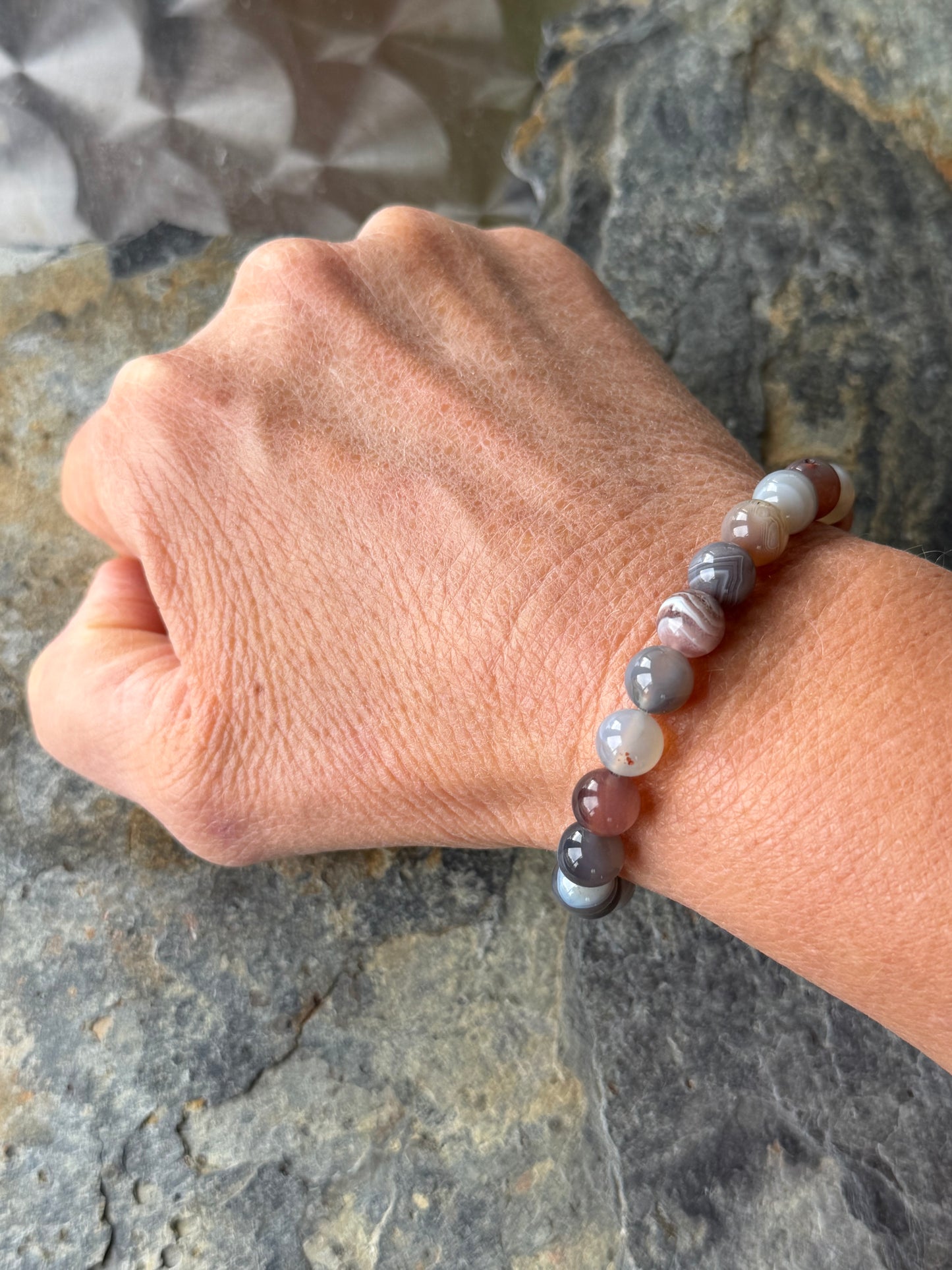 Bracelet Agates du Botswana