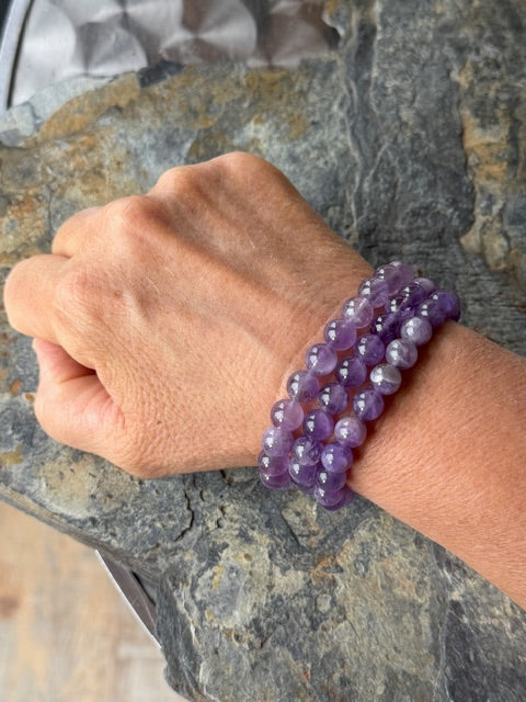Bracelet Améthyste brillante