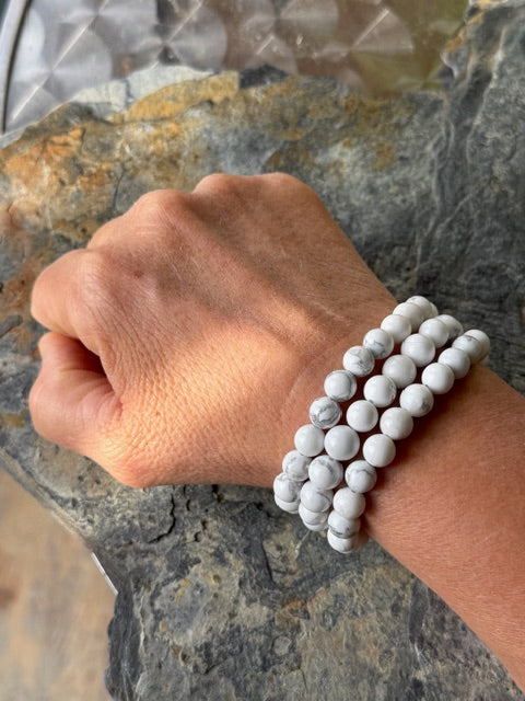 Bracelet Howlite Naturelle